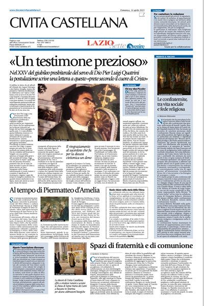 Avvenire - pagina diocesana del 16/04/2023